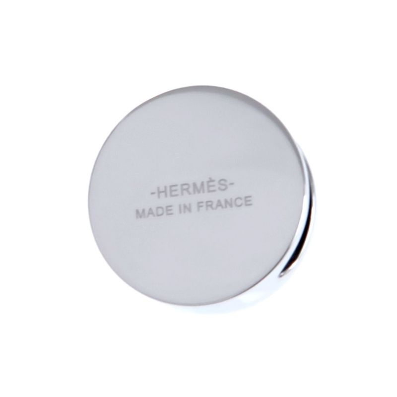 Hermes Collier de Chien Scarf Ring Silver Color Small Accessories — view 2