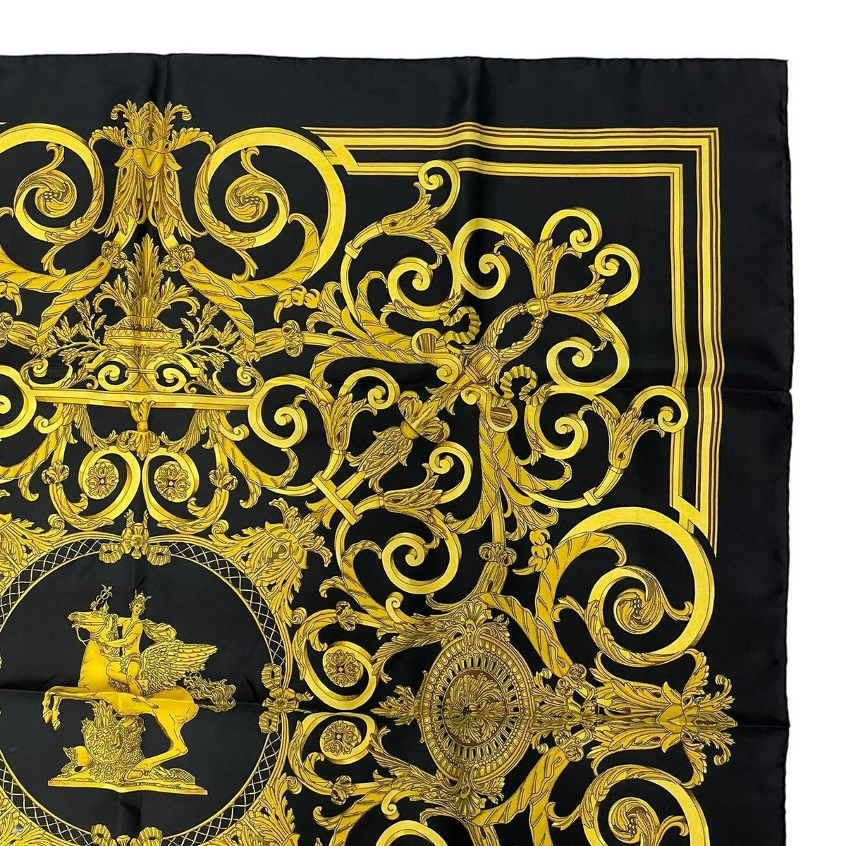 Hermes Scarf Carre 90 les Tuileries Jardin Des Bandana Silk — view 4