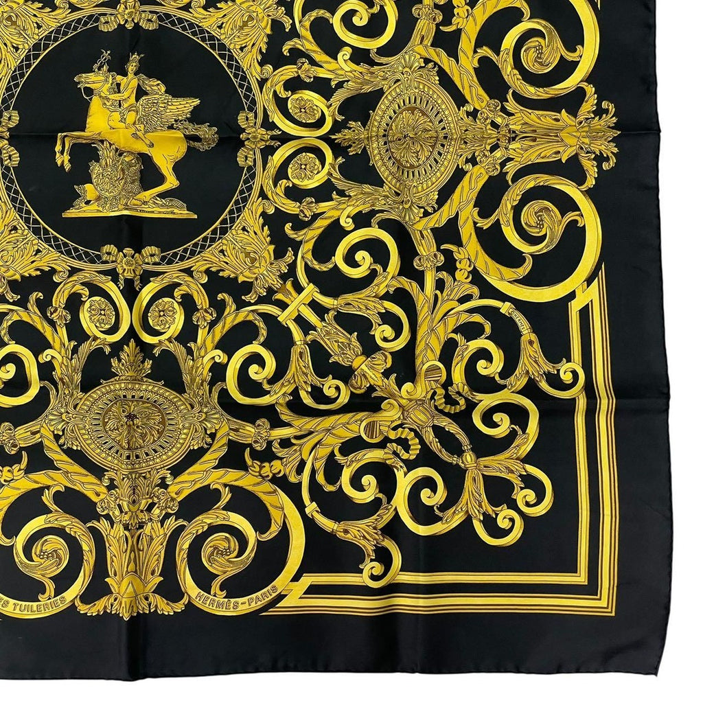 Hermes Scarf Carre 90 les Tuileries Jardin Des Bandana Silk — view 5