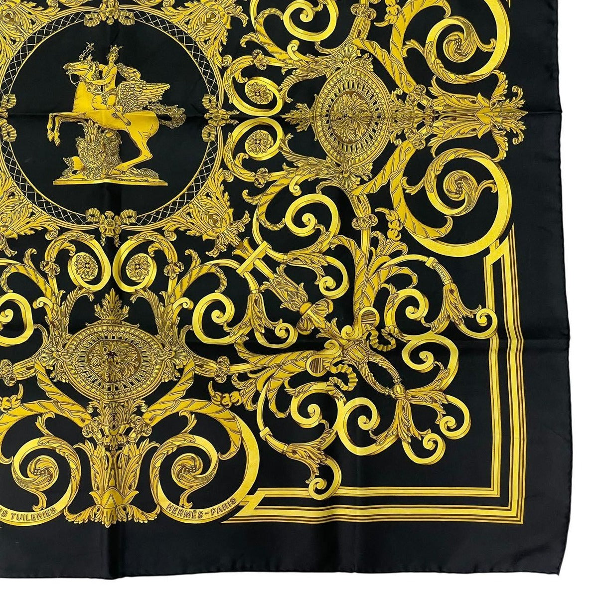 Hermes Scarf Carre 90 les Tuileries Jardin Des Bandana Silk — view 5