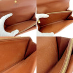 Louis Vuitton Monogram Pochette Porte Monet Cles Di Brown — view 8