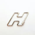 Hermes Key Ring Silver Color Small