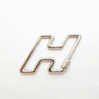 Hermes Key Ring Silver Color Small