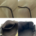 Gucci Boston Bag Handbag Shoulder Canvas Leather Beige Dark Brown Casual — view 6