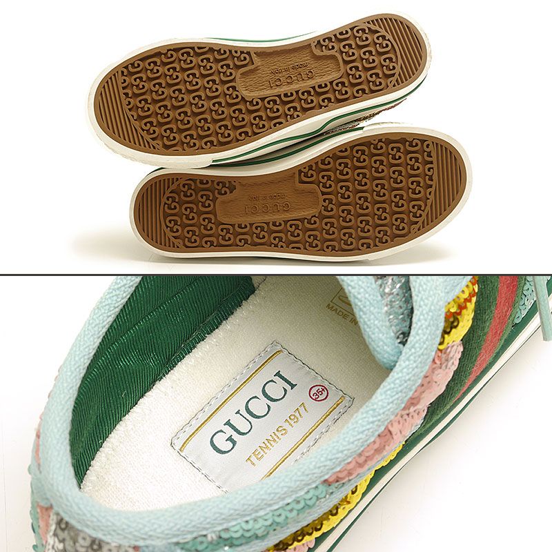 Gucci Sequined Sneakers 35 — view 6
