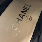 Chanel Boots Short Shoes Leather Black Coco Mark Metallic — view 7