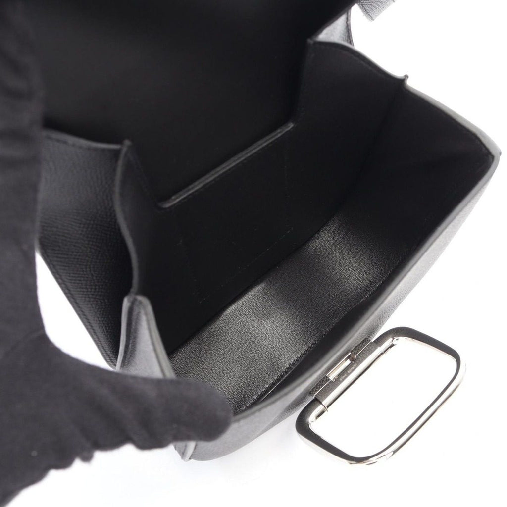 Hermes Shoulder Bag Della Cavalleria Mini Black Leather — view 3