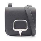 Hermes Shoulder Bag Della Cavalleria Mini Black Leather