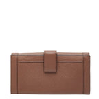 Gucci Long Wallet W Hook Brown Canvas Leather
