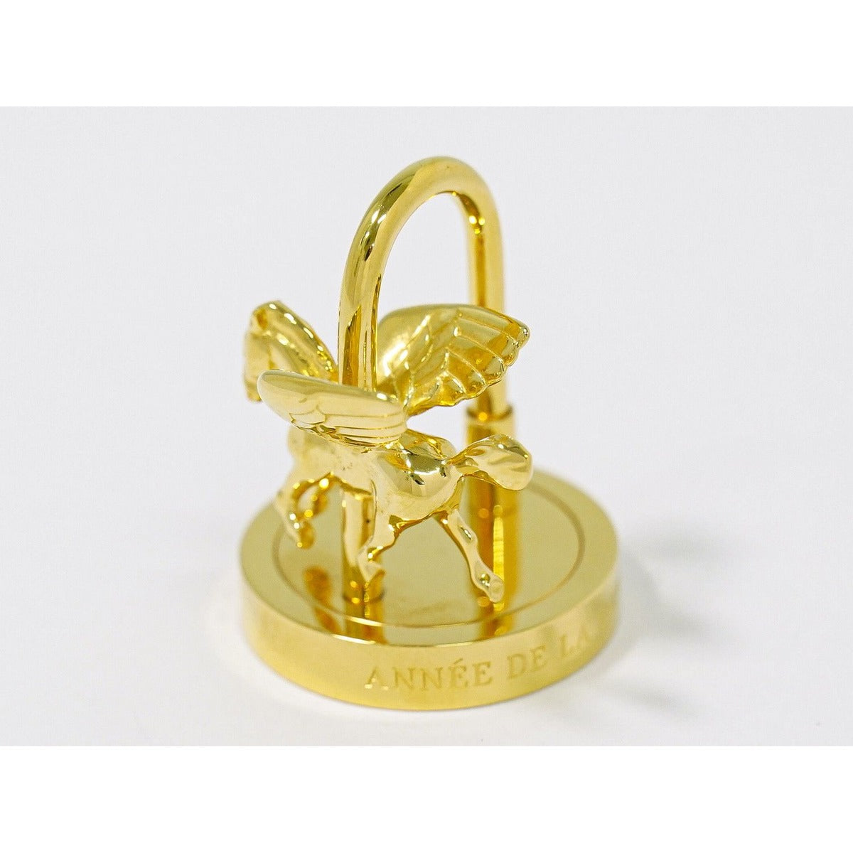 Hermes Pegasus Cadena Charm Pendant Top Gold Plated — view 2