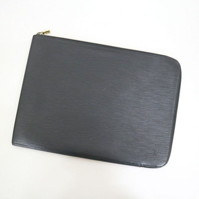Louis Vuitton Posh Documan Clutch Epi Noir Black