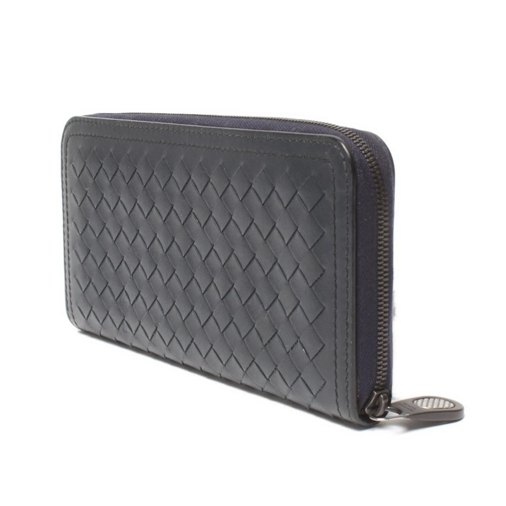 Bottega Veneta Zip Around Wallet Navy — view 3
