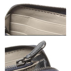Bottega Veneta Zip Around Wallet Navy — view 8