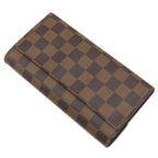 Louis Vuitton Long Wallet Portefeuille Sarah Damier Canvas Ebene — view 2