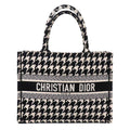 Dior Book Tote Canvas Black Houndstooth
