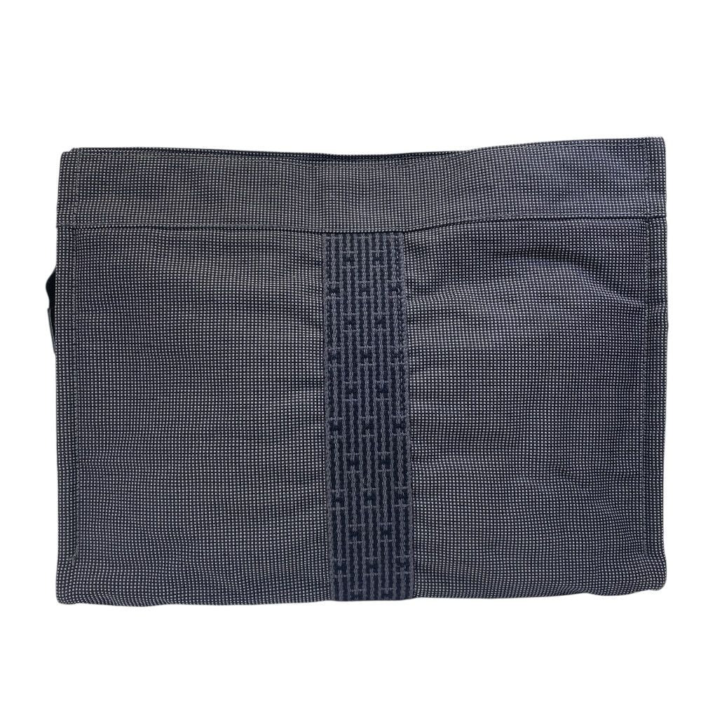 Hermes Clutch Her Canvas Gray