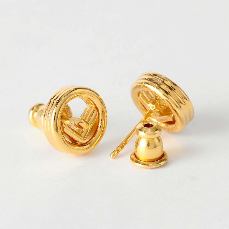 Fendi Earrings F Is Soft White Gold — view 5