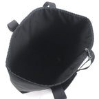 Celine 11008 Trekking Vertical Cabas Nylon Tote Bag With Logo Pouch Black — view 8