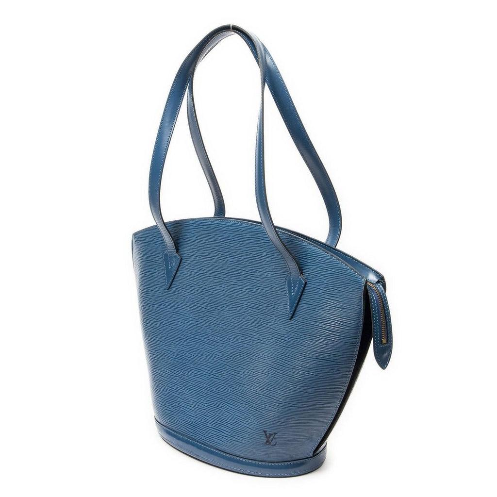 Louis Vuitton Saint Jacques Shopping Blue Epi Messenger Bag — view 2