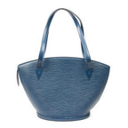 Louis Vuitton Saint Jacques Shopping Blue Epi Messenger Bag — view 5