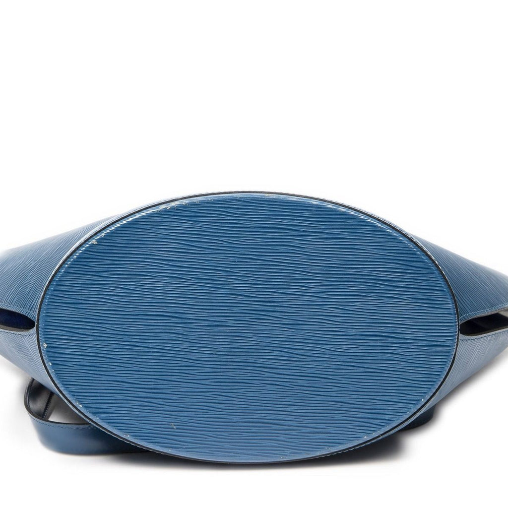 Louis Vuitton Saint Jacques Shopping Blue Epi Messenger Bag — view 6