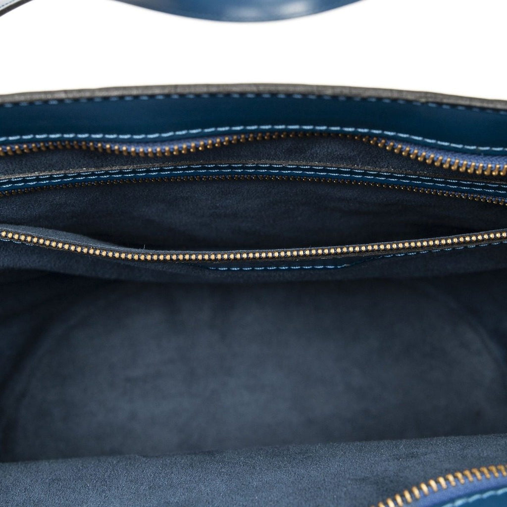 Louis Vuitton Saint Jacques Shopping Blue Epi Messenger Bag — view 9