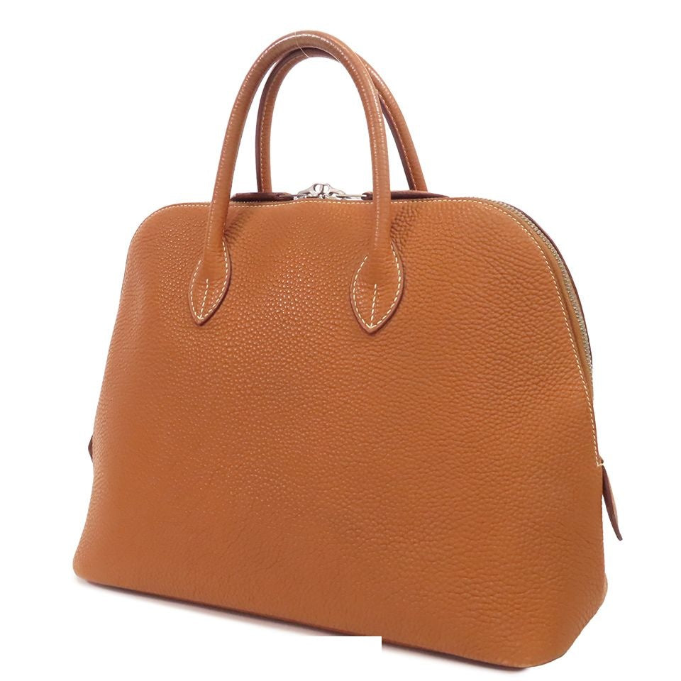 Hermes Bolide 1923 30 Gold Silver Togo Handbag — view 2
