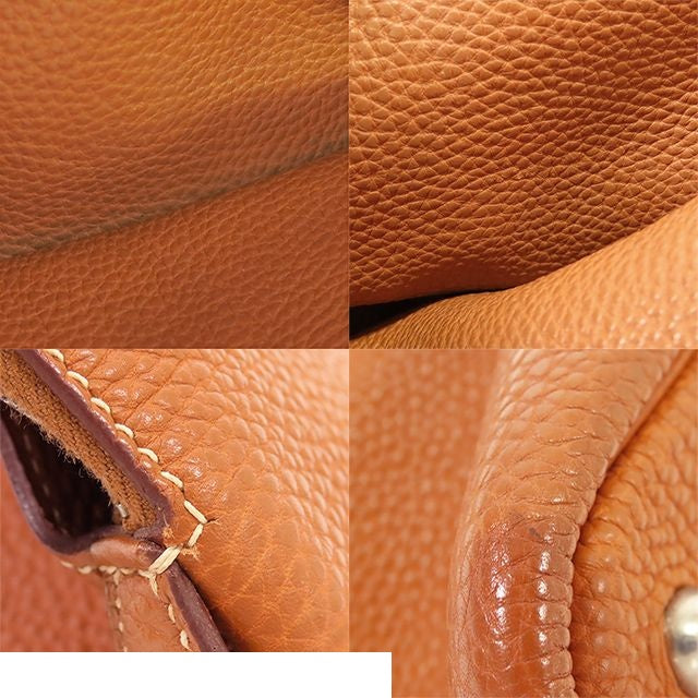 Hermes Bolide 1923 30 Gold Silver Togo Handbag — view 5