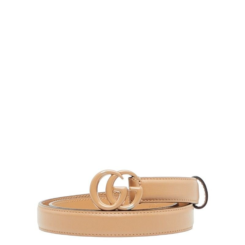 Gucci GG Marmont Belt Size 70/28 Beige Leather — view 2