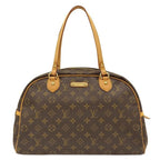 Louis Vuitton Boston Bag Montorgueil GM Monogram Canvas Gold Brown