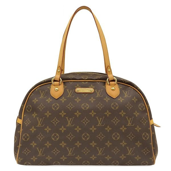 Louis Vuitton Boston Bag Montorgueil GM Monogram Canvas Gold Brown