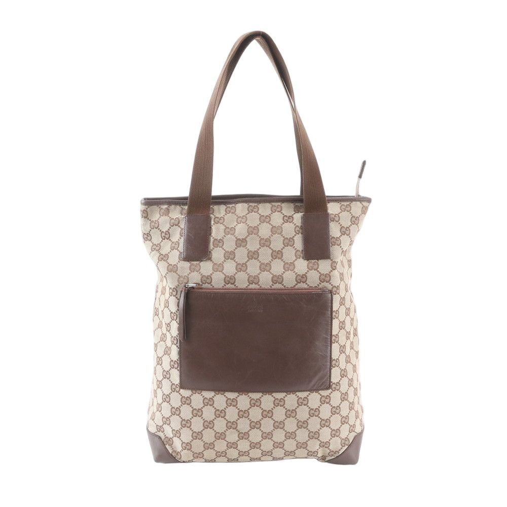 Gucci GG Canvas 019 Leather Tote Shoulder Business Document