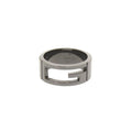 Gucci Cutout Gunmetal Ring
