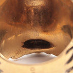 Gucci Michele Period Lion Head GP Ring 19 — view 5