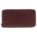 Hermes Azap Long Silk-in Vaux-epson Rouge Ash Bordeaux R Wallet