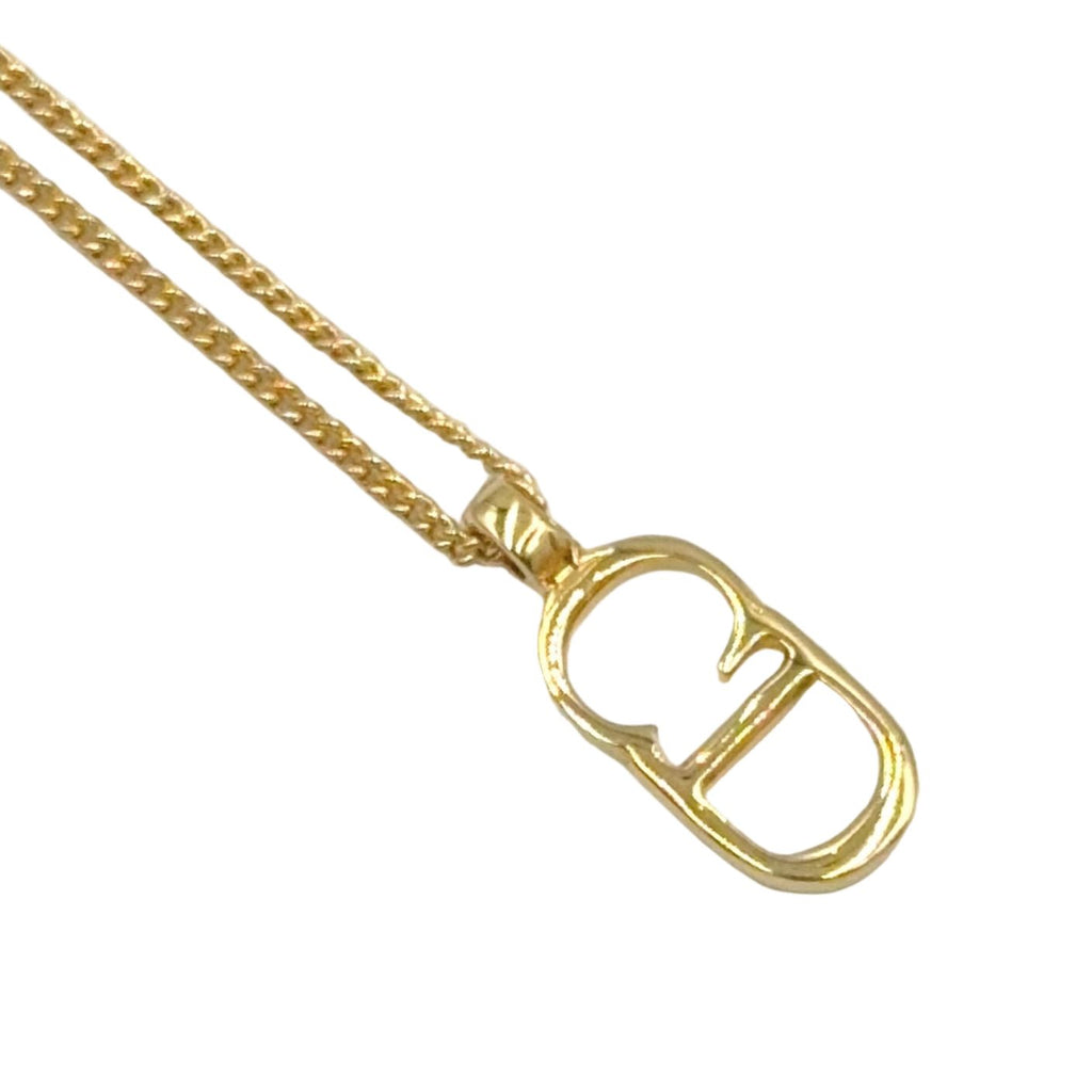 Dior CD Logo Gold Plated Necklace — view 2