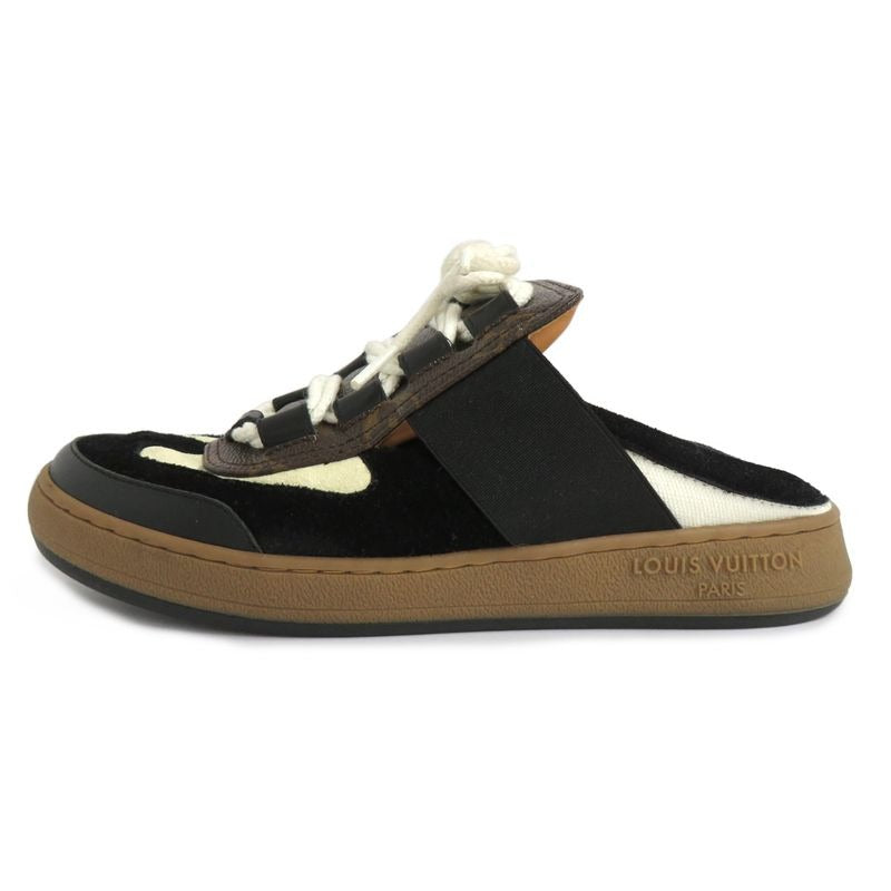 Louis Vuitton Ruth Line Sneakers 1 Abvq8 Monogram 37.5 Noir Black