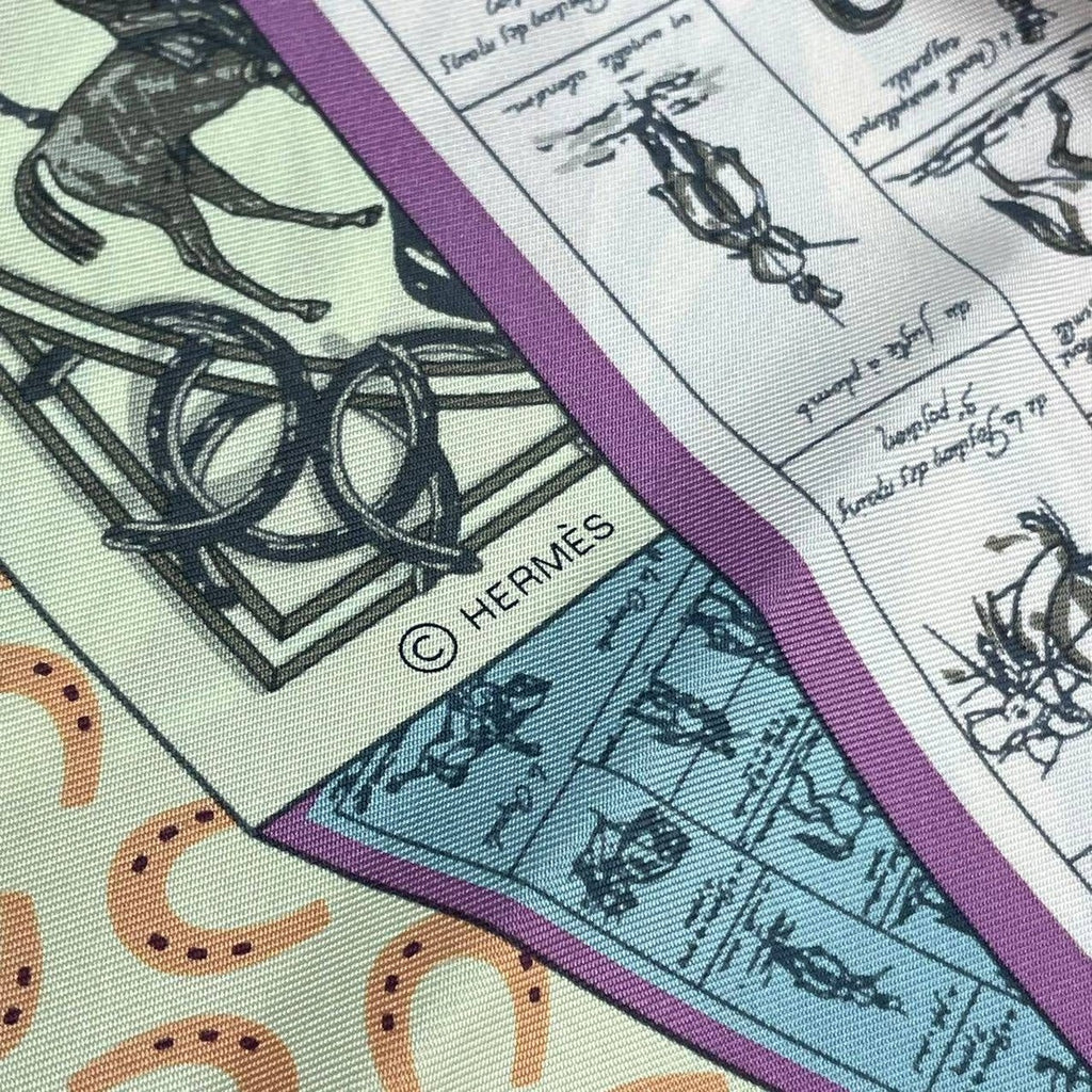 Hermes Scarf Silk Carre 140 a Cheval Sur Mon Mythiques Phoenix on — view 7