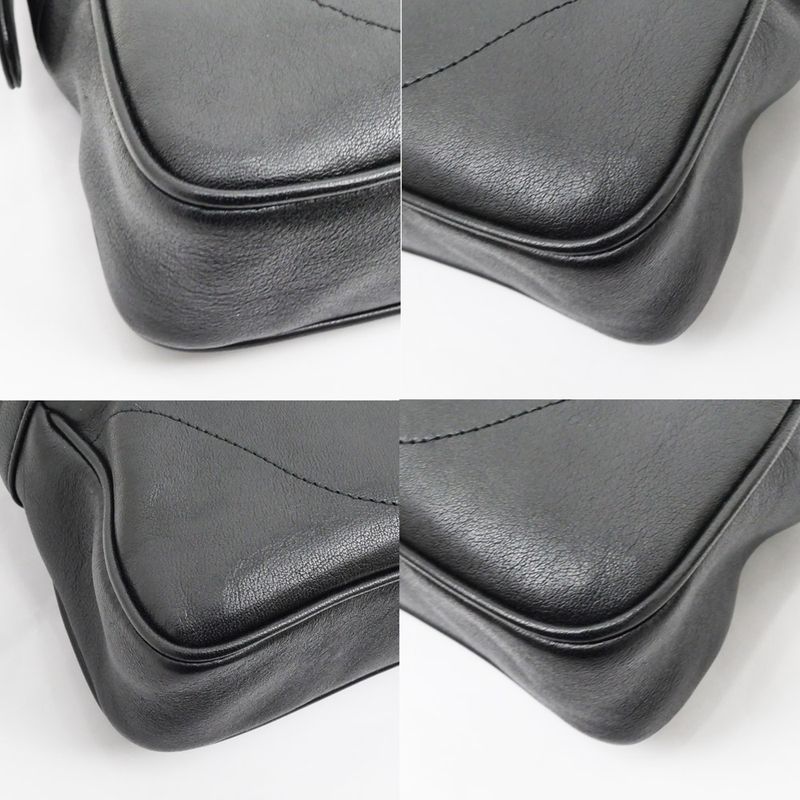 Gucci Aphrodite Black Shoulder Bag Cuff Leather — view 5