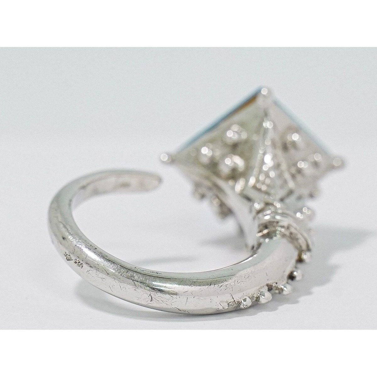 Dior Logo Bluestone 925 Ring Silver — view 4