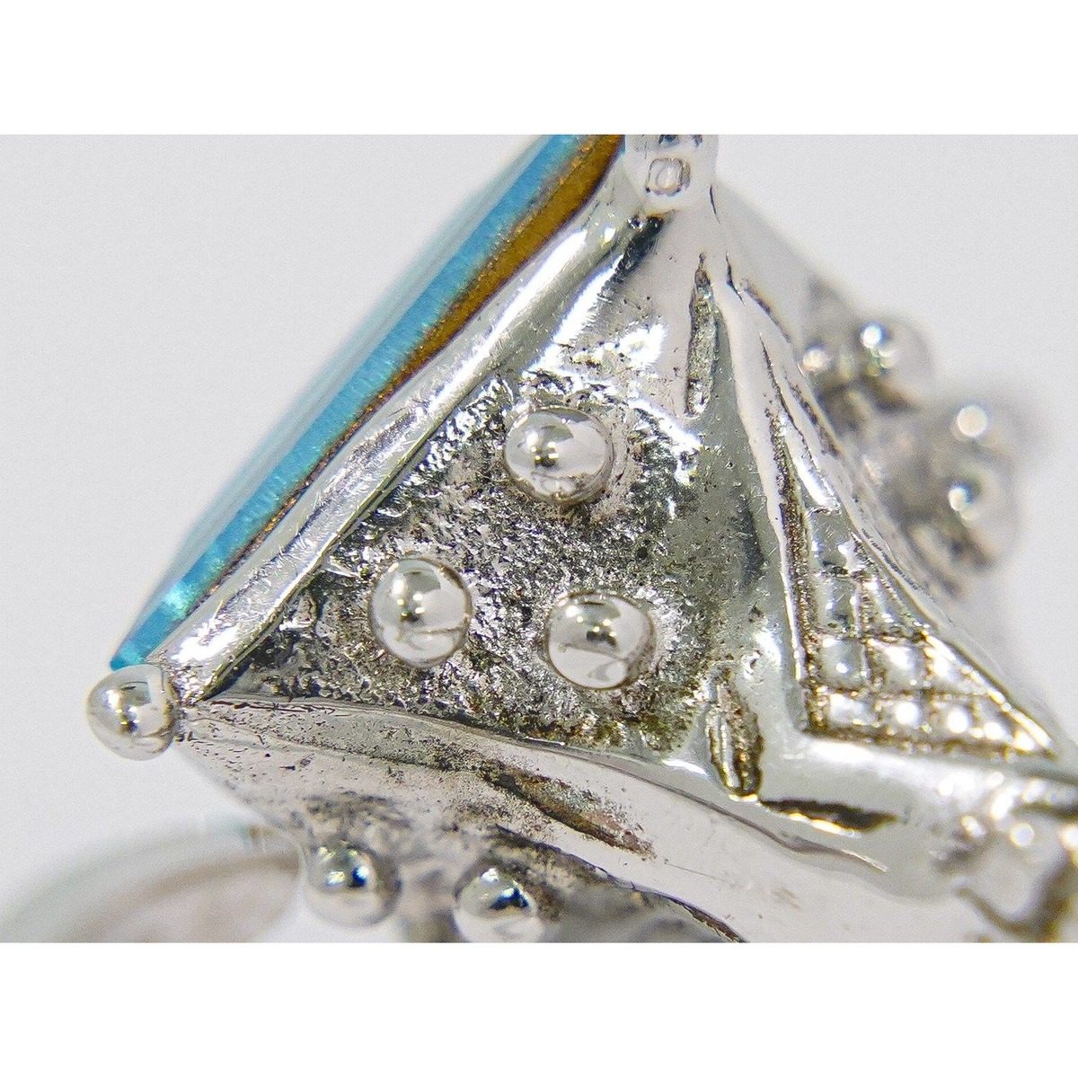 Dior Logo Bluestone 925 Ring Silver — view 7