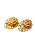 Chanel CC Logo Vintage Earrings