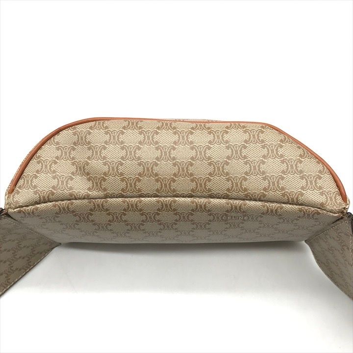 Celine Macadam Triomphe Waist Pouch Belt Bag Beige — view 4