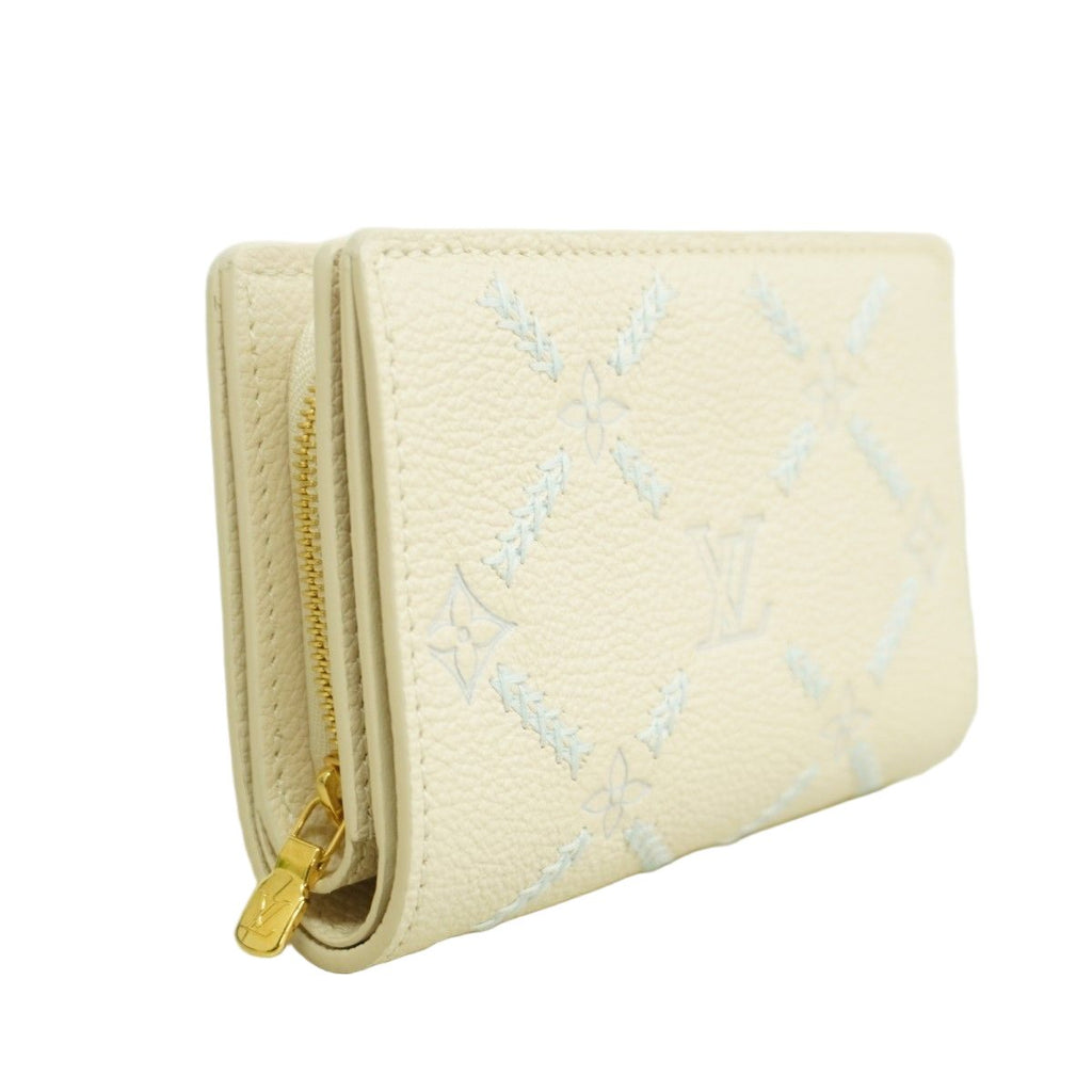 Louis Vuitton Wallet Monogram Empreinte Portefeuille Clair Quartz Couture — view 2