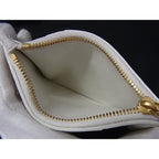 Bottega Veneta Maxi Intrecciato Cassette Leather Coin Purse White — view 3