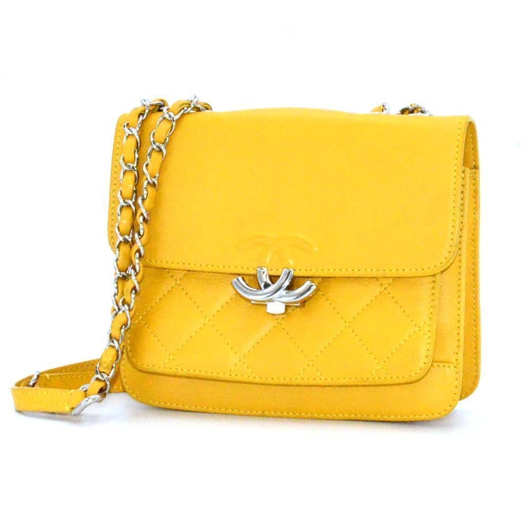 Chanel Half Coco Quilted Caviar Leather Chain Shoulder Bag