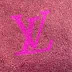 Louis Vuitton Muffler Cashmere Wine Red Scarf — view 3