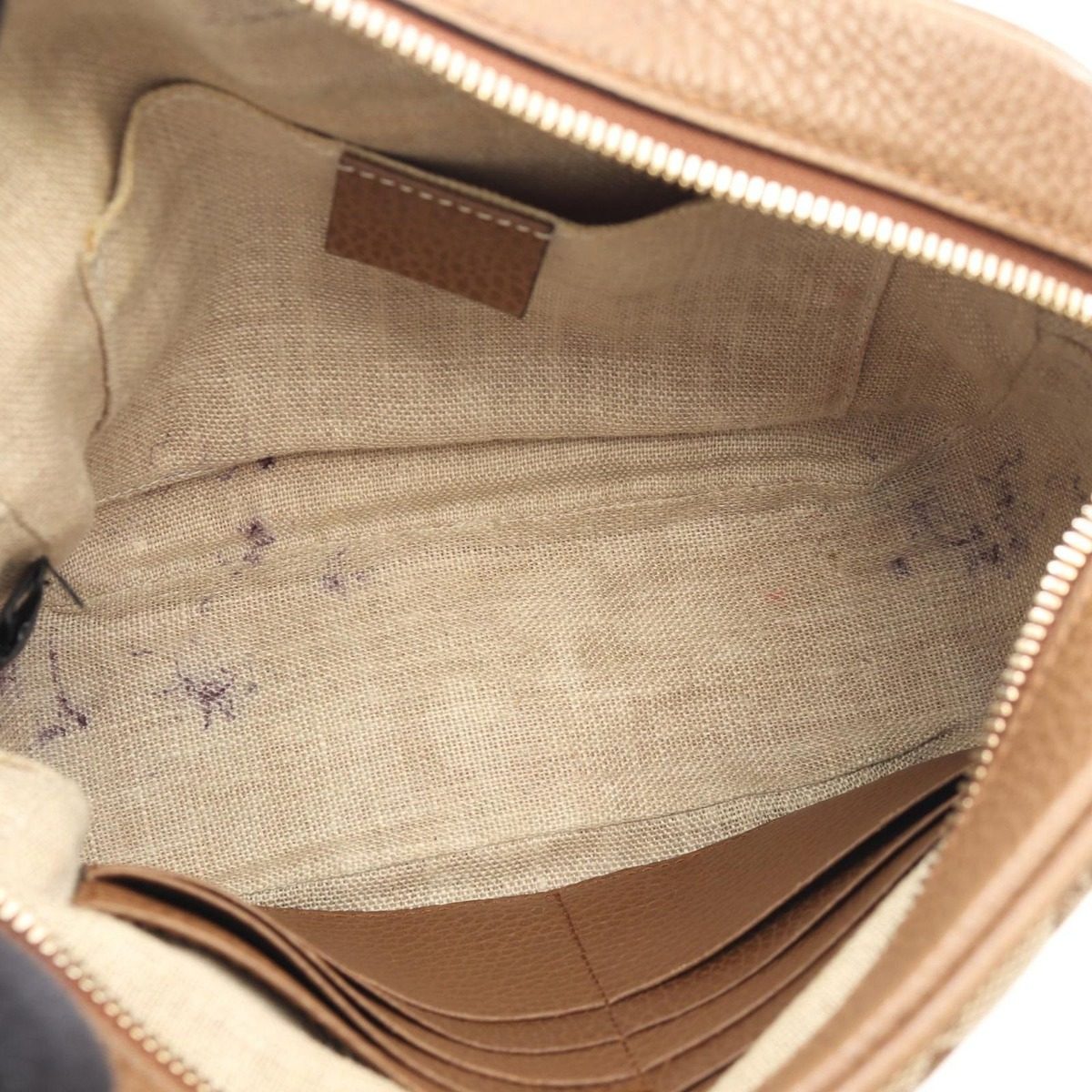 Gucci Shoulder Bag Bree GG Canvas Beige Brown — view 5