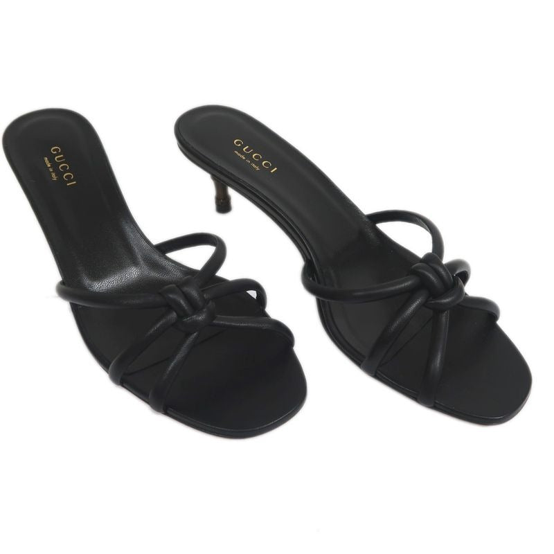 Gucci Sandals Bamboo-37 1 2 Black Shoes Apparel — view 2