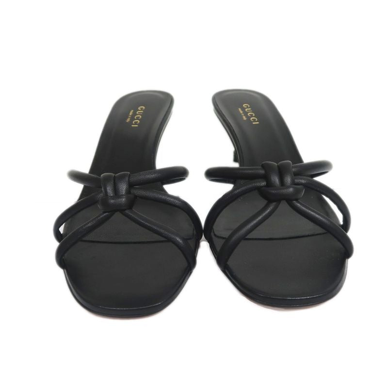 Gucci Sandals Bamboo-37 1 2 Black Shoes Apparel — view 3